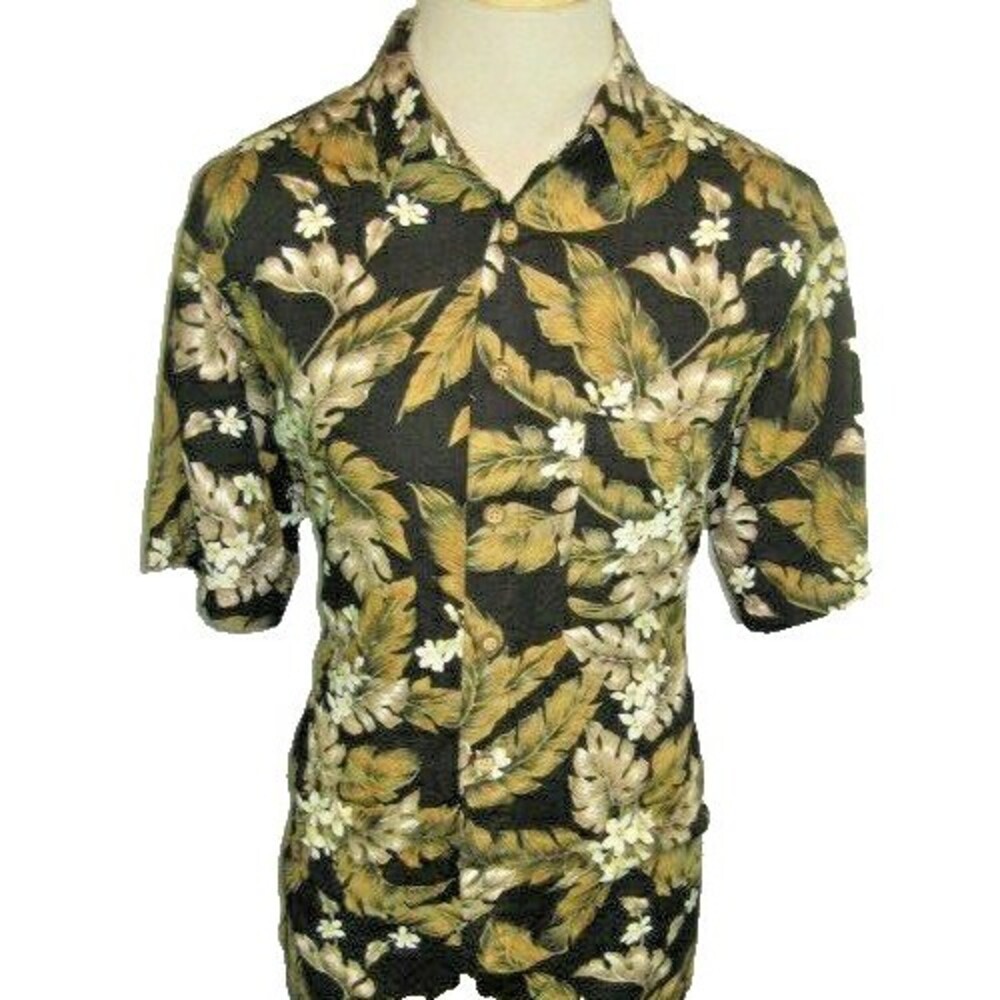 Mens Ron Chereskin Multicolor Aloha Island Hawaiian SS Casual Shirt sz XL